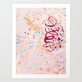 NEW Abstract Red paint Art Print