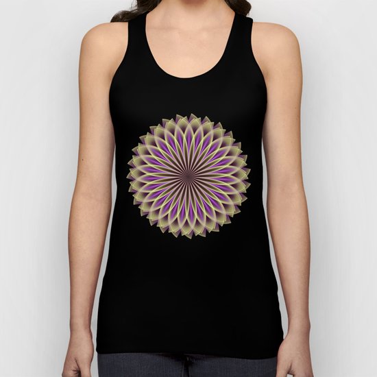 Magical geometric fantasy flower Unisex Tank Top