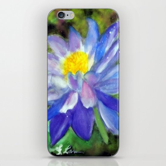 Blue Violet Lotus flower iPhone & iPod Skin
