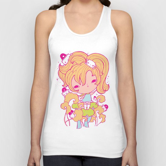 Mushroom police Unisex Tank Top