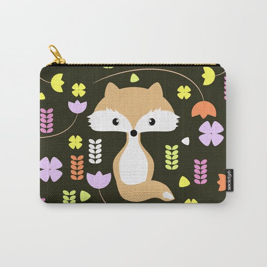 Fox among flowers II Carry-All Pouch