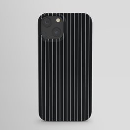 Black Linen Sterling Luna Song Pinstripe iPhone Case