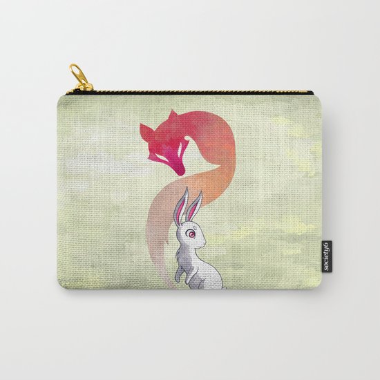 Rabbit and a Fox Carry-All Pouch