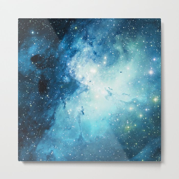 Colorful Universe Nebula Galaxy And Stars Metal Print
