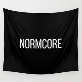 NORMCORE black Wall Tapestry