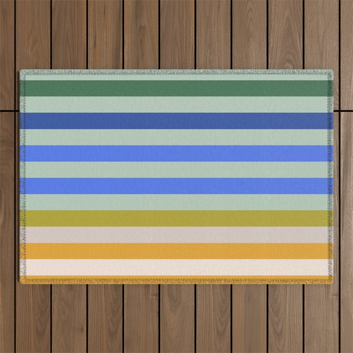 Stripes (Stylized Patterns 18) Outdoor Rug