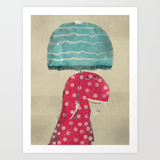 its raining again Art Print