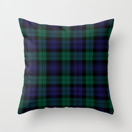Blackwatch Modern Tartan - Scottish Tartan Throw Pillow