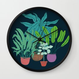 Plants mon amour Wall Clock