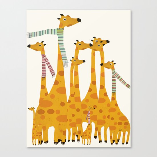 giraffe do disco Canvas Print