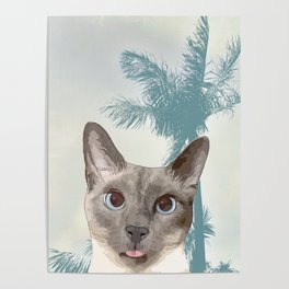 Tropical Blep Poster