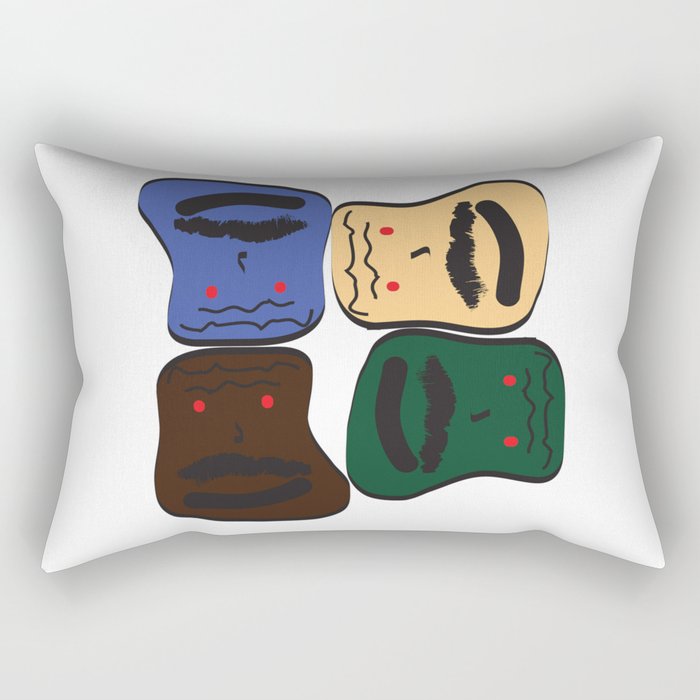 Happy or Angry Rectangular Pillow