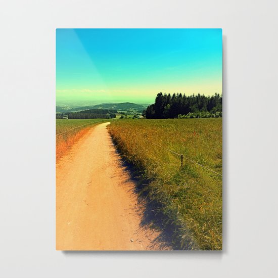 Hiking on a hot afternoon Metal Print