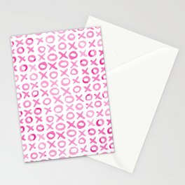 Xoxo valentine's day - pink Stationery Card