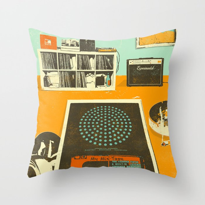 TAPE PARTY Throw Pillow