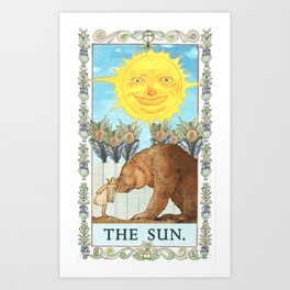 Midsommar The Sun Tarot Art Print