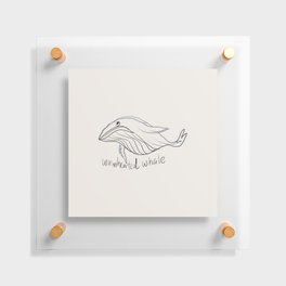 Warmhearted whale Floating Acrylic Print