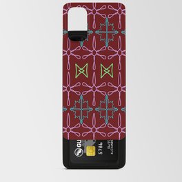 Starlines on dark red Android Card Case