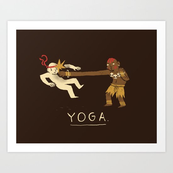 yoga. Art Print