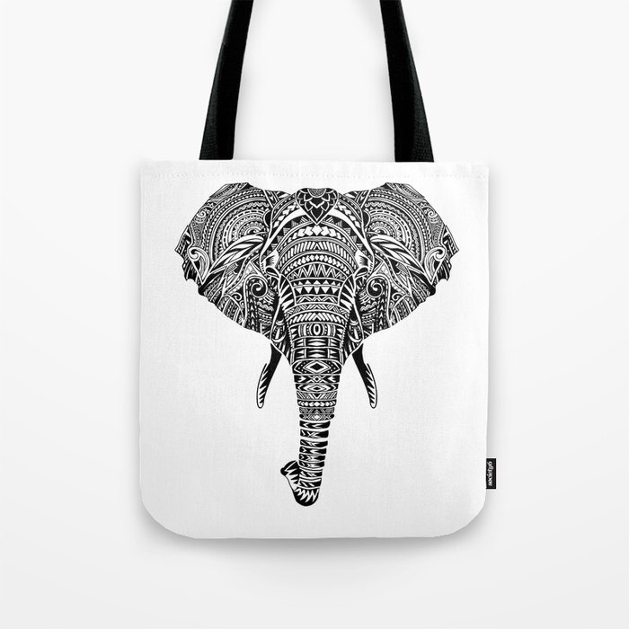 Polynesian Elephant Tote Bag by Huebucket | Society6