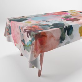 floral bloom abstract painting Tablecloth