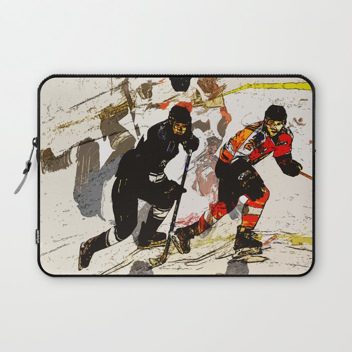 Wipe Out - Hockey Players Laptop Sleeve