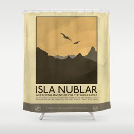 Silver Screen Tourism: Isla Nublar / Jurassic Park World Shower Curtain