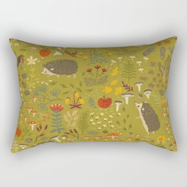 Hedgehog Meadow Rectangular Pillow