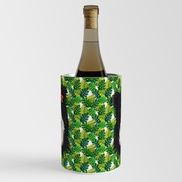 Tropical Border Collie Wine Chiller