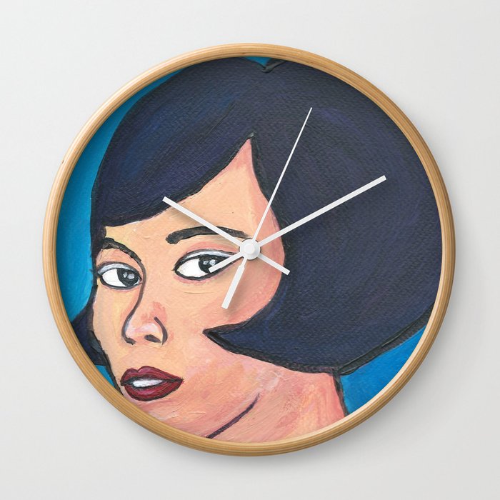 Portrait - Retro Faces Wall Clock
