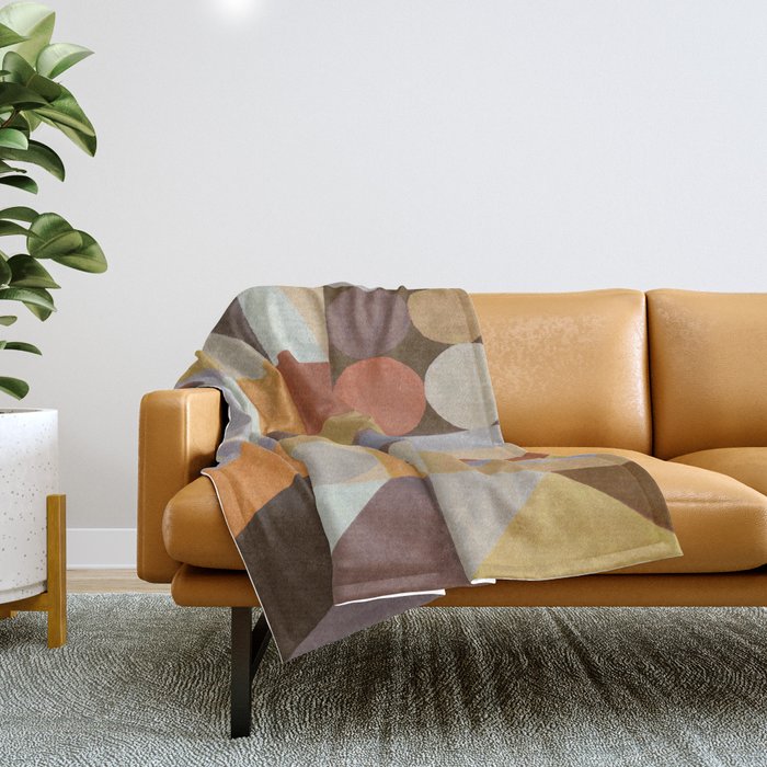Geometric Shapes & Colors #1 Throw Blanket