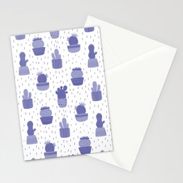 Cute cacti in pots Stationery Card