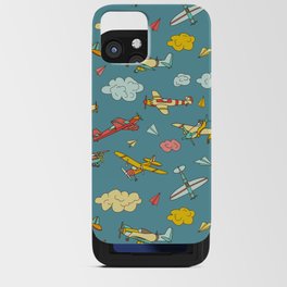 Cloudy Airplane Sky iPhone Card Case