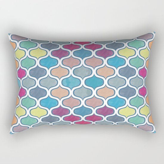 Watercolor Lovely Pattern VVX Rectangular Pillow