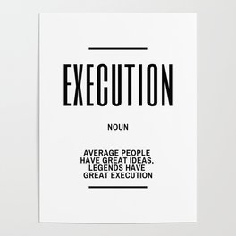 Execution Quote Poster