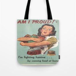 Vintage poster - Am I Proud? Tote Bag