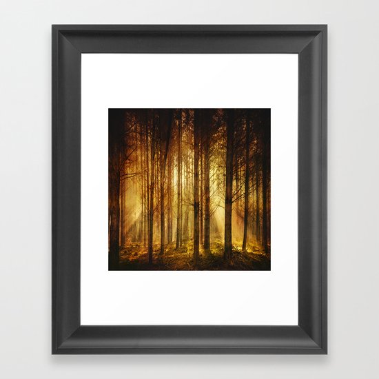 Golden Nature. Framed Art Print