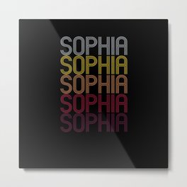 Sophia Name Gift Personalized First Name Metal Print