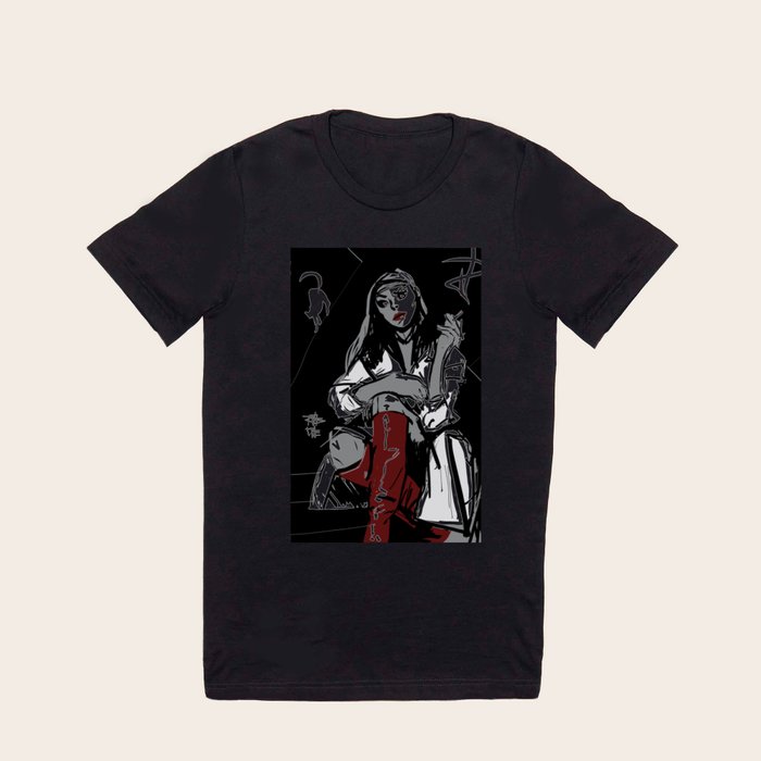 T shirt la chatte deals