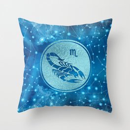Scorpio Zodiac Sign Water element Throw Pillow