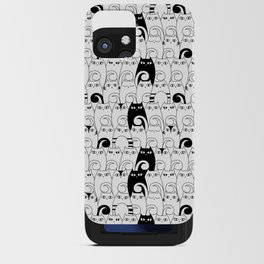 Pretty Kitties in Black and White iPhone Card Case