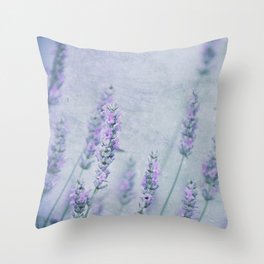 Lavender Blue Throw Pillow