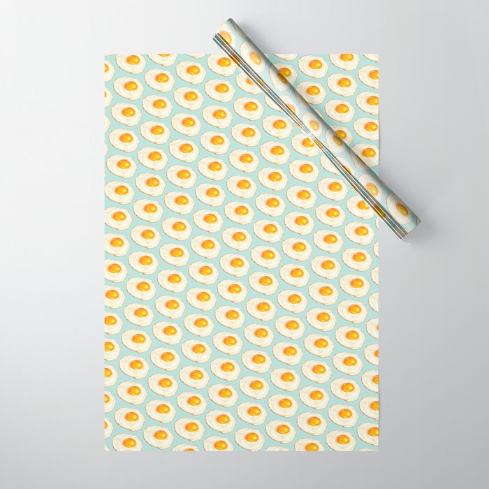Egg Pattern - Blue Wrapping Paper