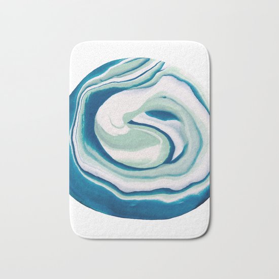 Marbling Turquoise Dreams Bath Mat