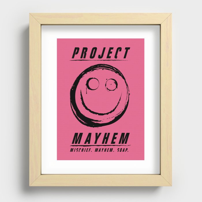 Project Mayhem Recessed Framed Print