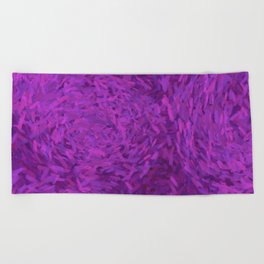 Pretty Purple Pattern Beach Towel