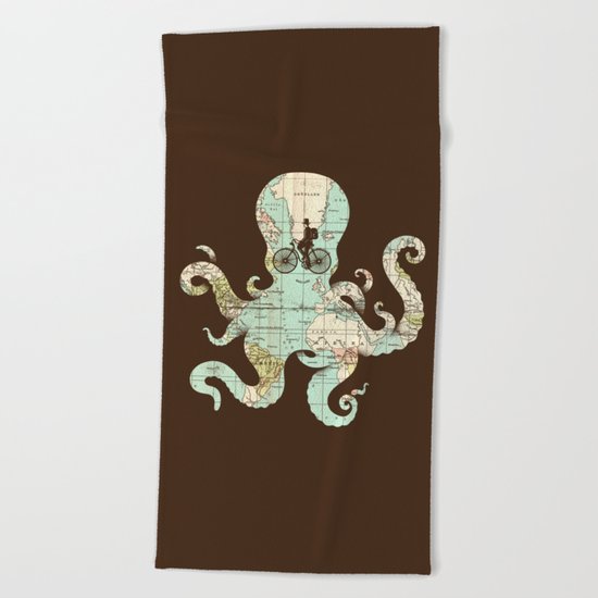 All Around The World Beach Towel