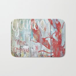 New Orleans Gumbo Sign Bath Mat | Painting, Neworleans, Lobster, Eating, Woodensign, Crab, Lobstergumbo, Thebigeasy, Restaurantsign, Seafood 