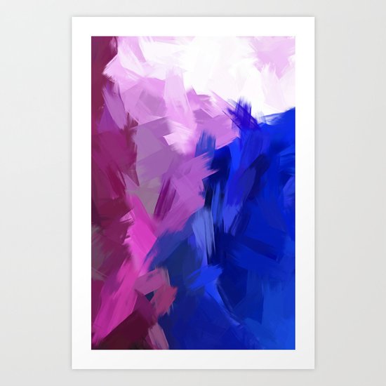BLOSSOMS - PURPLE Art Print