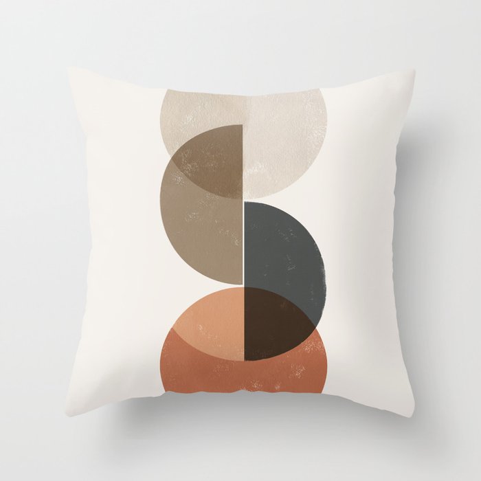 Geometric Circles Abstract 1 Throw Pillow
